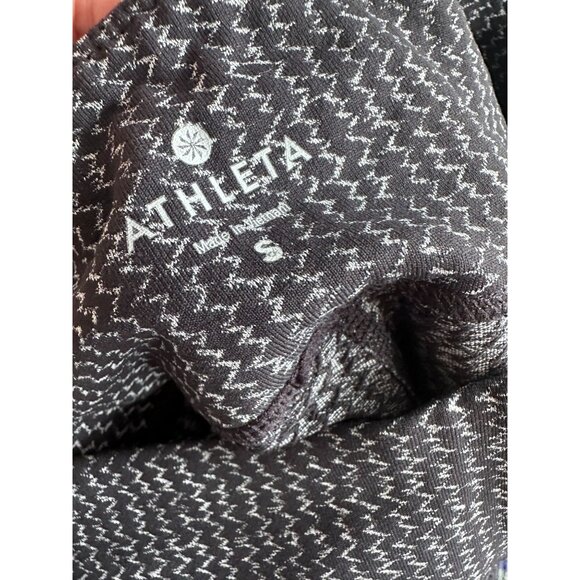 ATHLETA Black Patterned Workout Leggings Size Small - Picture 5 of 7